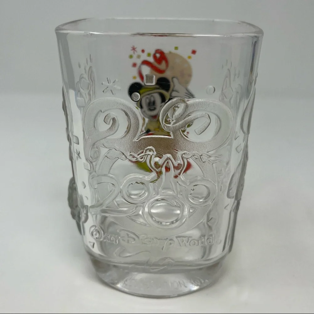 Walt Disney World McDonalds 2000 Celebration Glass Animal Kingdom Mickey Mouse - Picture 3 of 9